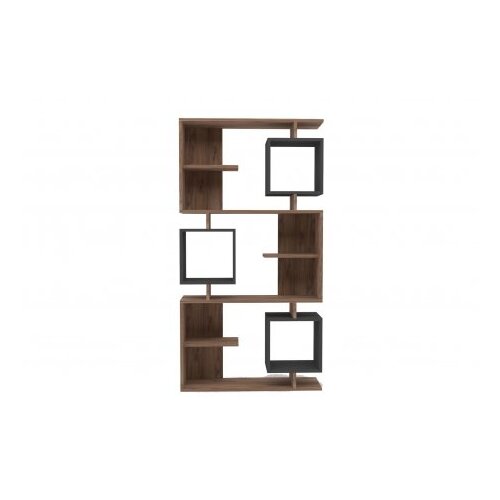 Woody Fashion polica za knjige Icardi Atlantic Pine Anthracite Cene