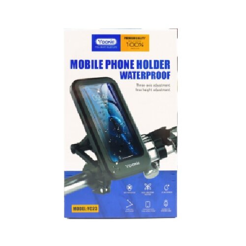 Vodootporni DRZAC ZA MOBITEL YC23 BLACK YOOKIE Slike