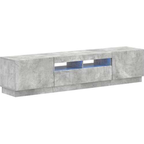  5-dijelni LED TV ormarić Betonska siva Konstruirano drvo - Betonska siva 81 cm Cene