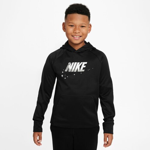 Nike b nk tf po hoodie gfx 1, duks za dečake, crna DQ9037 Slike