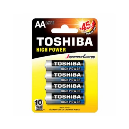 Toshiba HIGH POWER ALKALNA BATERIJA LR6 BP 4/1 (1100015089) Slike