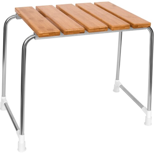 Minotti Stolica od bambusa za tu&amp;scaron; kabinu smeđa Slike