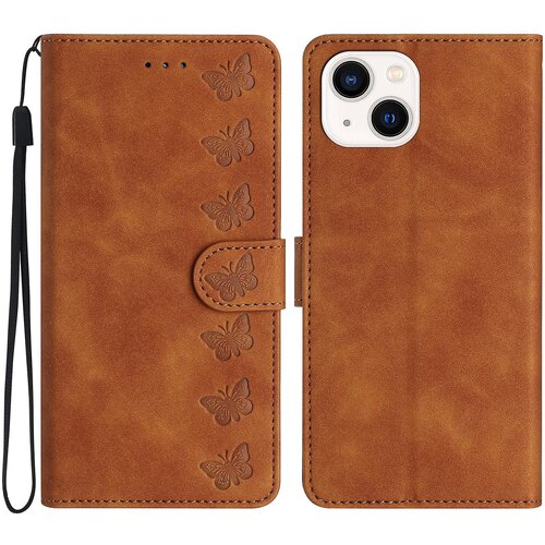 INORCO Za iPhone 14 Plus PU usnjena torbica za telefon s stojalom za denarnico, odporna na padce, (22033834) Cene