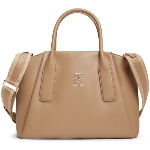 Tommy Hilfiger Ročne torbice Th Essential Satchel Kostanjeva Cene