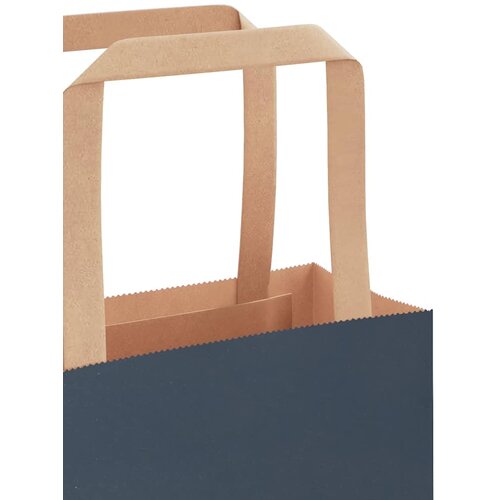  Papirnate vrećice 250 kom s ručkama plave 54x15x49 cm Slike