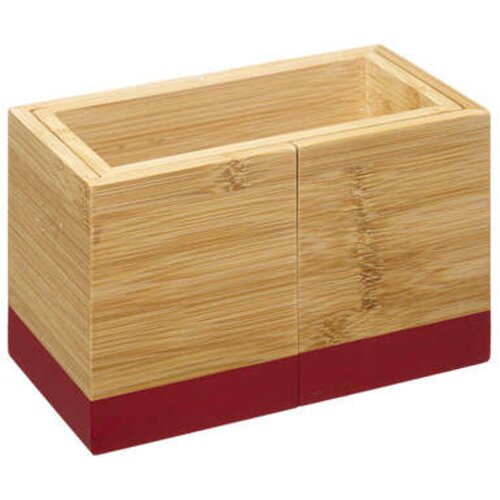 5five Jja kutija za pribor modern 18x10x12cm bambus crvena Cene