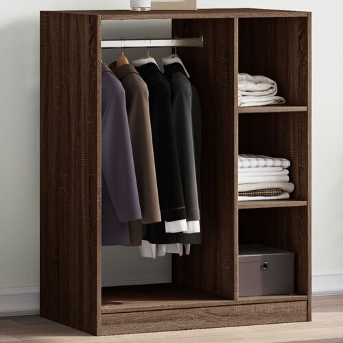 vidaXL Garderobna omara siva sonoma 77x48x102 cm inženirski les Cene