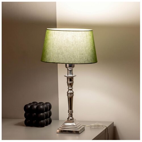 Brilagi Stona lampa CERIA 1xE27/60W/230V &amp;Oslash; 25 cm srebrna/zelena Slike