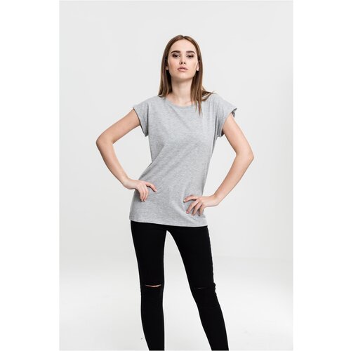 Urban Classics Women's T-shirt with extended shoulder grey Cene