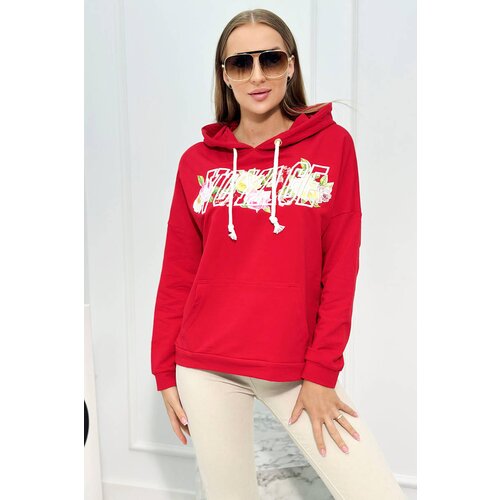 Kesi Sweatshirt with red Voyage lettering Slike