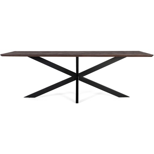 GINER Y COLOMER Jedilna miza iz akacijevega lesa s kovinskimi nogami 230 cm, (22147163) Cene
