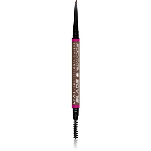 NYX Professional Makeup Blade & Shade svinčnik za obrvi s krtačko odtenek 09 Brunette g Cene
