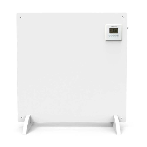 Nedis HTIP425WT - Infracrveni grejni panel sa LCD ekranom 425W/230V IP44 beo Slike