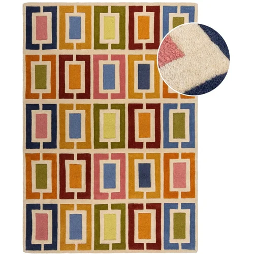 Flair Rugs Ručno rađen vunen tepih 80x150 cm Retro Blocks –