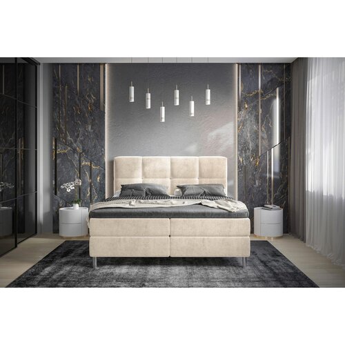 Esposa POSTELJA Z VZMETNICO 160 cm x 200 cm , tekstil bež Slike