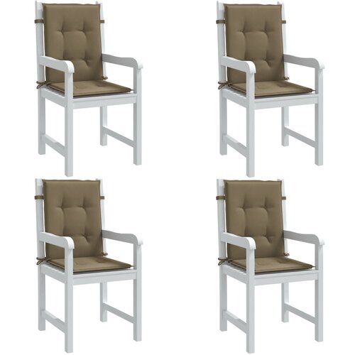 vidaXL Jastuci za stolice 2 kom prošarano smeđesivi 100x50x4cm tkanina Cijene