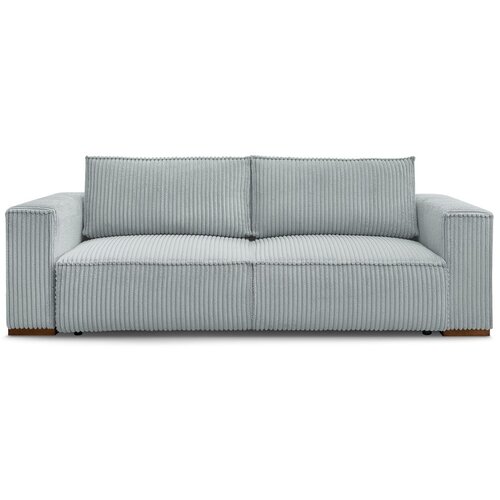 Bobochic Paris Svijetlo siva sklopiva/s prostorom za odlaganje sofa od samta 244 cm Chelsea – Cene