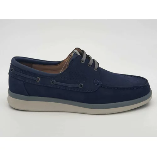 Forelli Men's Navy Blue Genuine Leather Shoes