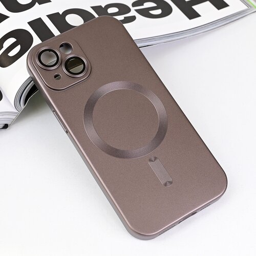  Torbica Magsafe Chrome za iPhone 15 6.1 siva Slike