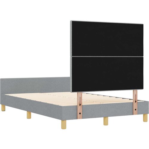  Krevetna konstrukcija Svjetlosiva 120x190 cm Tkanina Slike