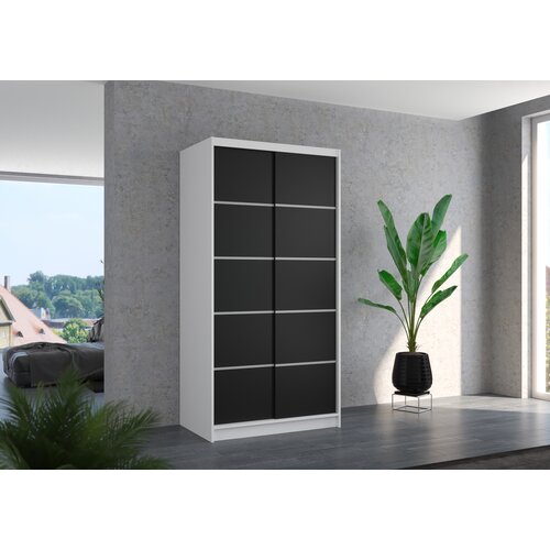  GARDEROBNA OMARA RIVA 100 CM (VE BARV)-Bela/rna Slike