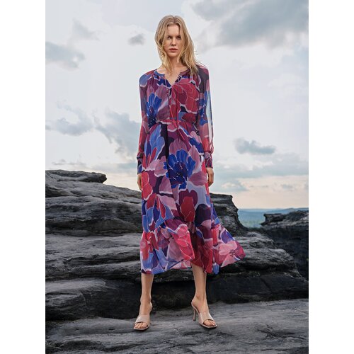 Orsay Red Ladies Floral Dress - Women&amp;#039;s Slike