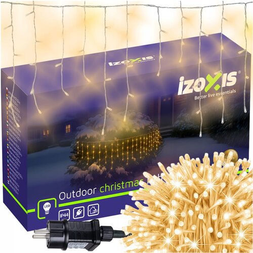  Zunanje novoletne lučke zavesa 100 LED toplo bela 8 funkcij 4m Cene