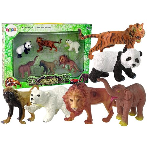  Set of 6 Wild Animals Figures Animals Of The World Slike
