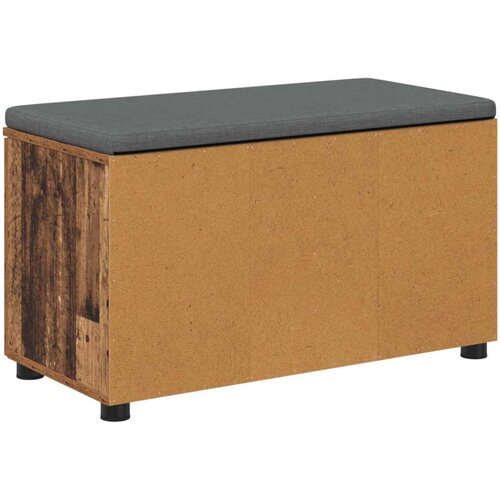  Klupa za hodnik s jastukom s vratima Staro drvo 80 x 38 x 46 cm Slike