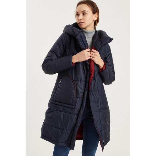 Dewberry Z6652 WOMEN'S COAT-NAVY BLUE Cijene