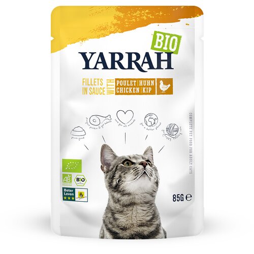  Varčno pakiranje Yarrah Bio Filets v omaki 28 x 85 g - Z bio-pi&scaron;čancem Cijene