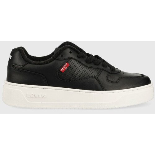 Levi&amp;#039;s Usnjene superge Glide S črna barva, D7522.0002 Slike