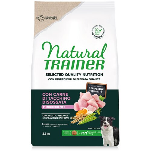 Natural trainer Selected Quality Nutrition Adult Medium & Maxi s puretinom - 2,5 kg Cijene