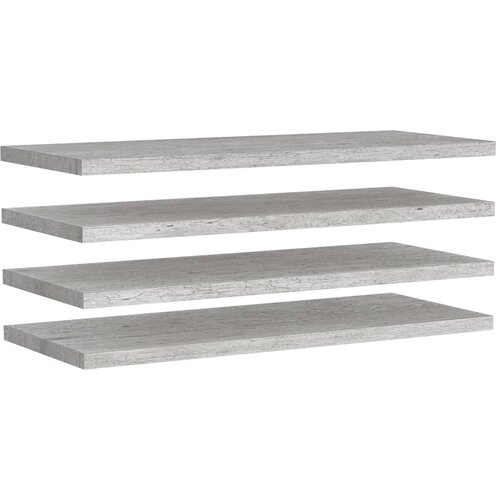 Maison Chic 4 kosi Stenske Police - Viseče police betonsko sive 90x23,5x3,8 cm MDF, (21758789) Slike