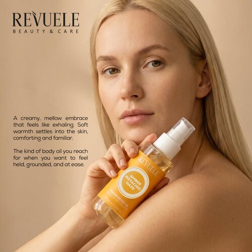 Revuele Amber Pistachio Haze Fragranced Oil parfumirano ulje za tijelo za žene 100 ml Slike