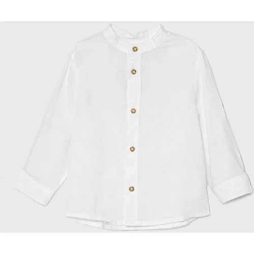 United Colors Of Benetton Dječja lanena košulja boja: bijela
