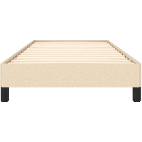  Okvir Za krevet krem 100x200 cm od tkanine Slike