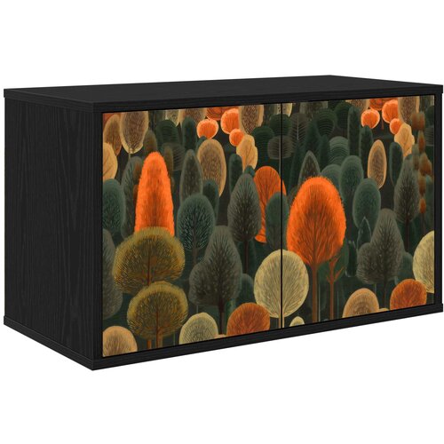  ormar za montažu na zid ZAANDAM 69 x 33 x 40 cm Crni hrast Cijene