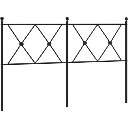 Maison Chic kovinsko posteljno vzglavje - vzglavna omarica - nočna omarica črno 137 cm, (21704443) Slike