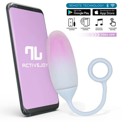 INTOYOU App Series Vibrating Egg with App Double Layer Silicone Purple-Blue Slike