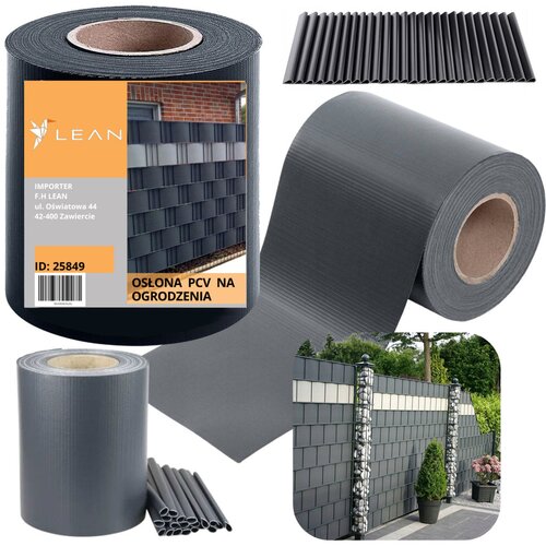 Grafitna traka za ograde s UV za&amp;scaron;titom + 20 kopča 450 g/m&amp;sup2; 19x35m - siva Slike