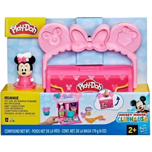 Hasbro Play-Doh: Disney Jr. On-The-Go Minnie prenosni komplet plastelina - Slike
