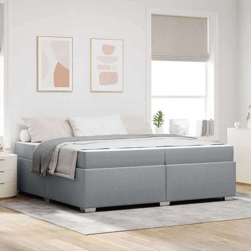  Konstrukcija postelje Svetlo siva 200 x 200 cm blago, (5000126556) Cene
