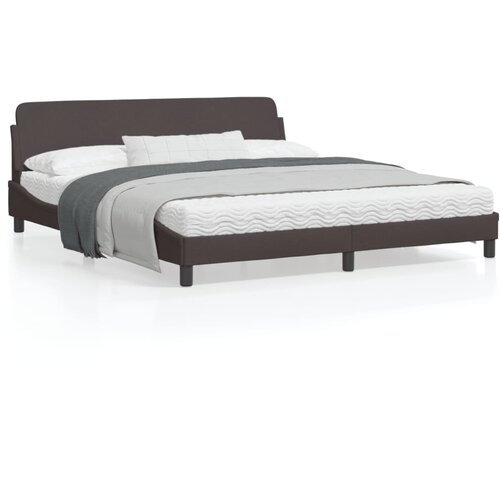 vidaXL Posteljni okvir z vzglavjem temno rjav 180x200 cm blago Cene