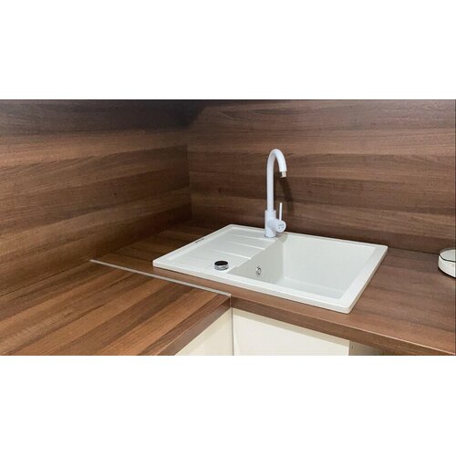  set sudopera sa slavinom i sifonom g stone km 45 bela + minotti 6118-B bela Slike