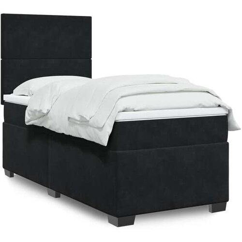 vidaXL spring krevet s madracem crni 90x190 cm bar&scaron;unasti Cijene