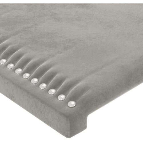 vidaXL Uzglavlje s u&scaron;ima svjetlosivi 147x23x118/128 cm bar&scaron;unasti Cijene
