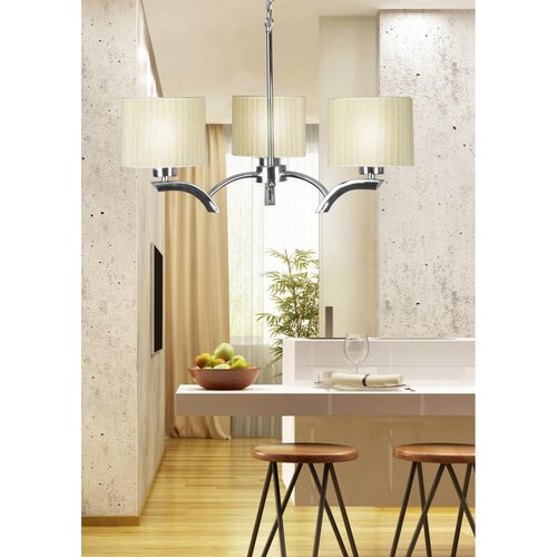 Candellux luster/visilica-draga viseća lampa 3X60W E27 krem Slike