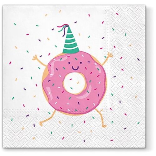  Aromatizirane serviete za decoupage tehniko donut 1 kos  (Serviete za) Cene