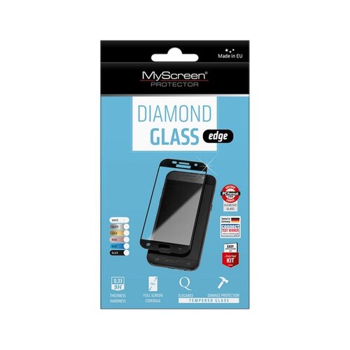 Myscreen protector my screen protector za&amp;scaron;čitno kaljeno steklo samsung galaxy s21 g991 - diamond glass edge 3d - črn Slike